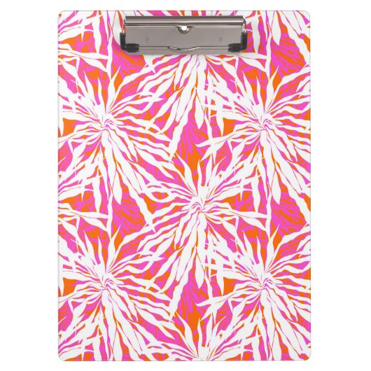 Tropische Palmblätter Klemmbrett (Vorderseite)