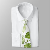Tropische Palmblätter Krawatte (Gebunden)