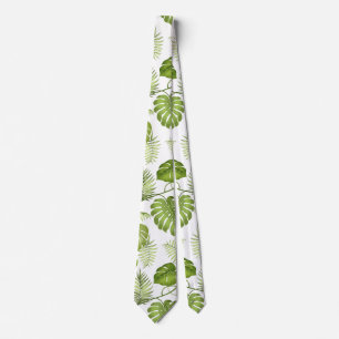 Tropische Palmblätter Krawatte