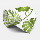 Tropische Palmblätter Krawatte (Gerollt)