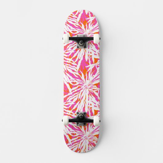 Tropische Palmblätter Skateboard (Vorderseite)