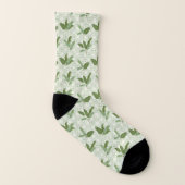 Tropische Palmblätter Socken (Links - Innen)