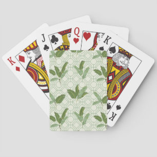 Tropische Palmblätter Spielkarten