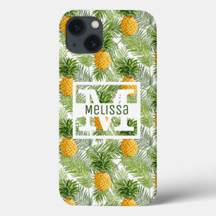 Tropische Palmblätter u. Ananas addieren Ihren Case-Mate iPhone Hülle