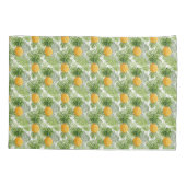 Tropische Palmblätter u. Ananas Kissenbezug (Rückseite-Links)