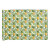 Tropische Palmblätter u. Ananas Kissenbezug (Vorderseite-Rechts)