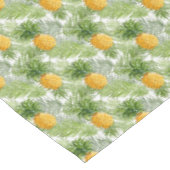 Tropische Palmblätter u. Ananas Tischdecke (Schrägansicht)