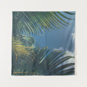 TROPISCHE PALMBLÄTTER WANDTEPPICH (Vorderseite (Horizontal))