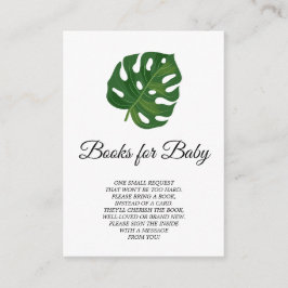 Tropische Palmbücher für die Kinderkarte Begleitkarte