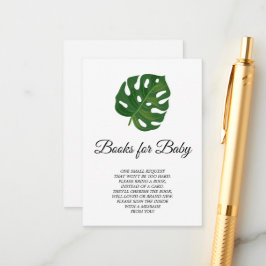 Tropische Palmbücher für die Kinderkarte Begleitkarte