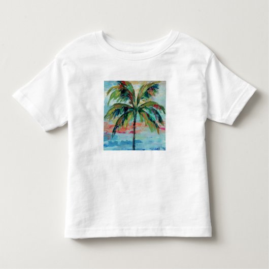 Tropische | Palme 2 Kleinkind T-shirt (Vorderseite)