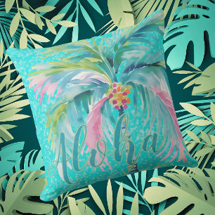Tropische Palme Aloha Innen Außen Kissen