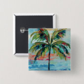 Tropische | Palme Button (Vorne & Hinten)