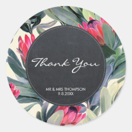 Tropische Palme danke Ihnen bevorzugt Aufkleber Ho