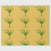 Tropische Palme Geschenkpapier (Flach)