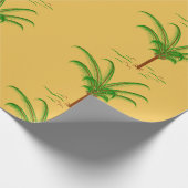 Tropische Palme Geschenkpapier (Ecke)