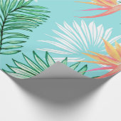 Tropische Palme Geschenkpapier (Ecke)