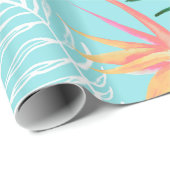 Tropische Palme Geschenkpapier (Rolleneckpunkt)