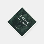 Tropische Palme Hochzeit in Urlaubsort Betrunken i Serviette (Ecke)