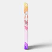 Tropische Palme im Retro-Neon der 80er Jahre Case-Mate iPhone Hülle (Rückseite / Links)