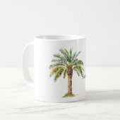 Tropische Palme Kaffeetasse (Vorderseite Links)