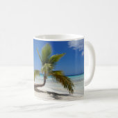 tropische Palme Kaffeetasse (VorderseiteRechts)