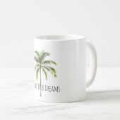 Tropische Palme Kaffeetasse (VorderseiteRechts)