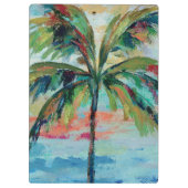 Tropische | Palme Klemmbrett (Rückseite)