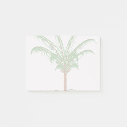 Tropische Palme Post-it Klebezettel (Vorderseite)