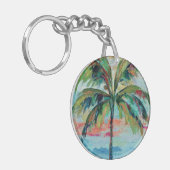 Tropische | Palme Schlüsselanhänger (Vorderseite links)