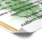 Tropische Palme Setzen Sie einen Ring auf ihr Dusc Poster (Ecke)