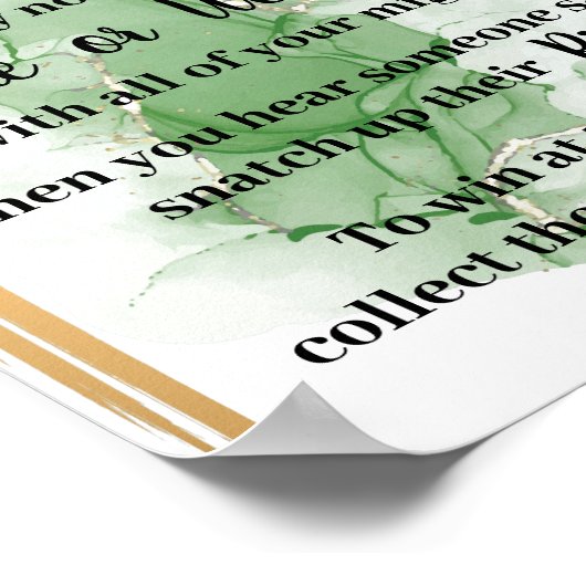 Tropische Palme Setzen Sie einen Ring auf ihr Dusc Poster (Ecke)