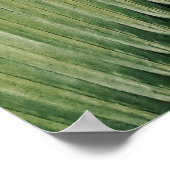 Tropische Palme Verlassen Hochzeitskarte Poster (Ecke)