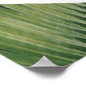 Tropische Palme Verlassen Hochzeitskarte Poster (Ecke)