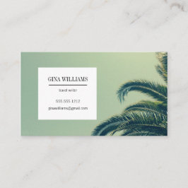 Tropische Palme Visitenkarte