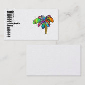 Tropische Palme Visitenkarte (Vorne/Hinten)