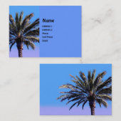 tropische Palme Visitenkarte (Vorne/Hinten)