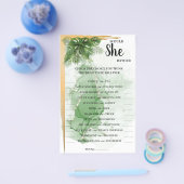 Tropische Palme würde sie eher Brautparty spielen Flyer (Einzeln)