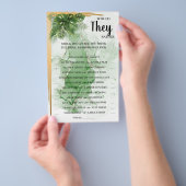 Tropische Palme würde sie eher Dusche Spielkarte Flyer (Handgriff)