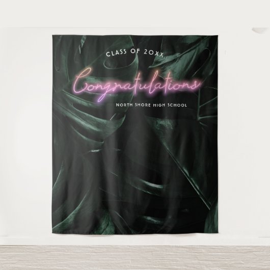 Tropische Palmen | Abschluss Foto Stand Hintergrun Wandteppich (Vorderseite)