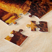 Tropische Palmen an einem Strand am Puzzle (Seite)