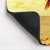 Tropische Palmen an einem Strand an Mousepad (Ecke)