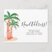 Tropische Palmen Ankündigungspostkarte (Vorderseite)