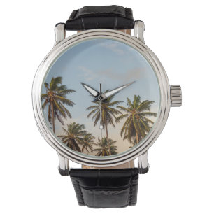 Tropische Palmen Armbanduhr