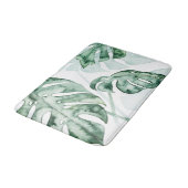 Tropische Palmen-aufgeteiltes Blatt Badematte (Schrägansicht)