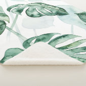 Tropische Palmen-aufgeteiltes Blatt Sherpadecke (3/4)