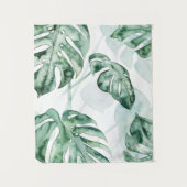 Tropische Palmen-aufgeteiltes Blatt Wandteppich (Vorderseite)