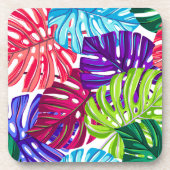 Tropische Palmen aus Kunststoff-Untersetzer Getränkeuntersetzer (Vorderseite)