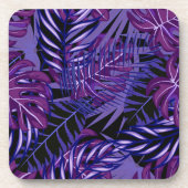 Tropische Palmen aus Kunststoff-Untersetzer Getränkeuntersetzer (Vorderseite)