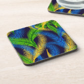 Tropische Palmen aus Kunststoff-Untersetzer Getränkeuntersetzer (Linke Seite)